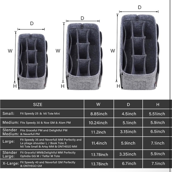 Longchamp XL Purse Organizer insert - Picture 4 of 6